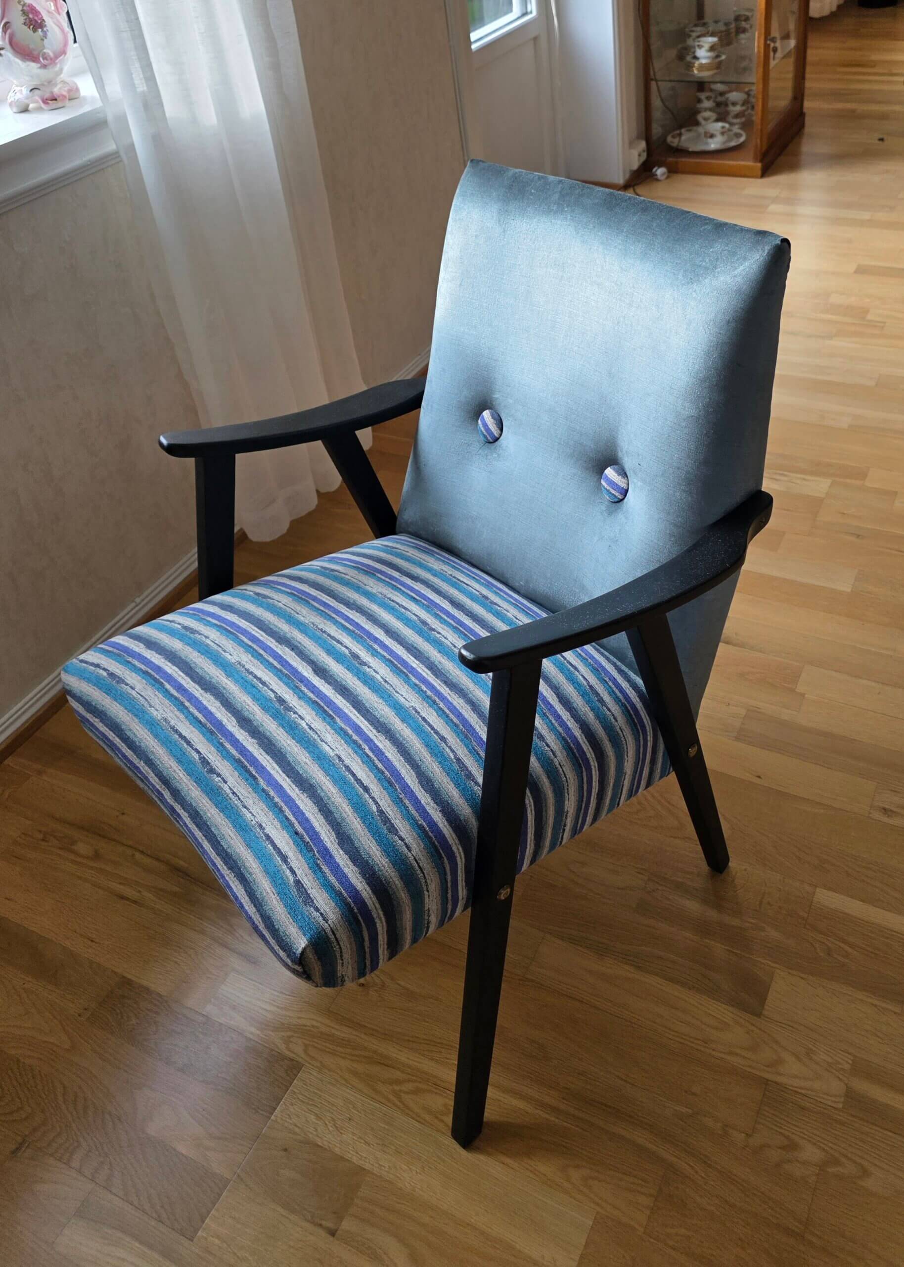 Lavrygget lenestol i klassisk skandinavisk stil - Bilde 5