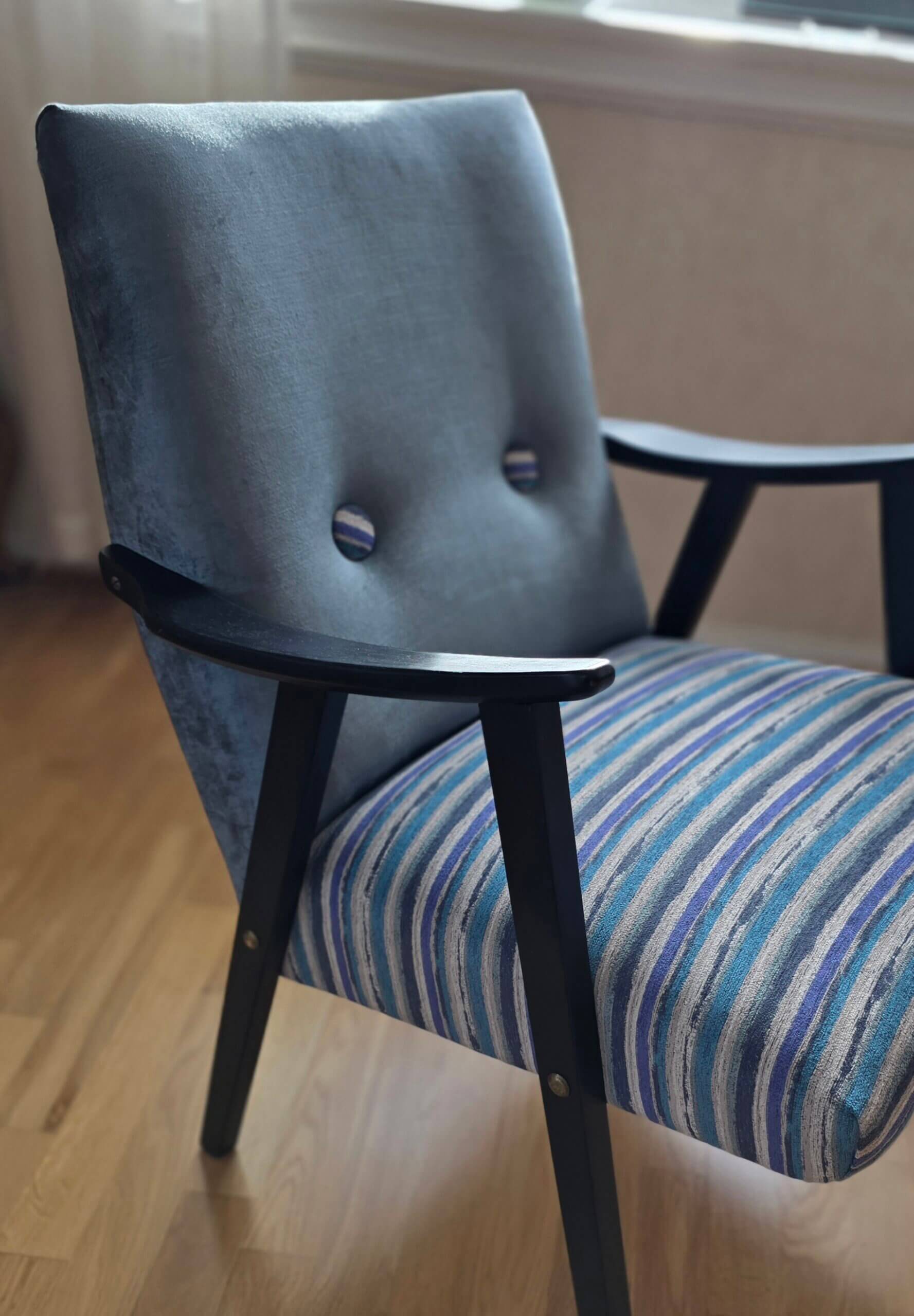 Lavrygget lenestol i klassisk skandinavisk stil - Bilde 7